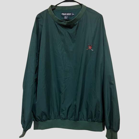 Vtg Polo Golf Ralph Lauren Lightweight Green Pullover Windbreaker Jacket Size XL - Picture 1 of 4